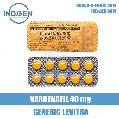 SNOVITRA STRONG 40 mg vardenafil levitra india