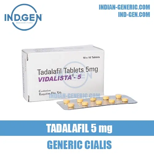 VIDALISTA 5 mg tadalafil cialis india
