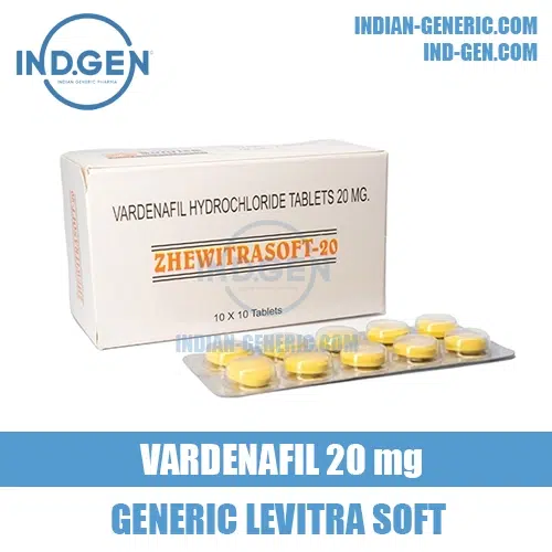 ZHEWITRA SOFT 20 mg vardenafil levitra india